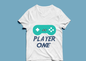 player one – t shirt design