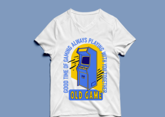 old game – t shirt design