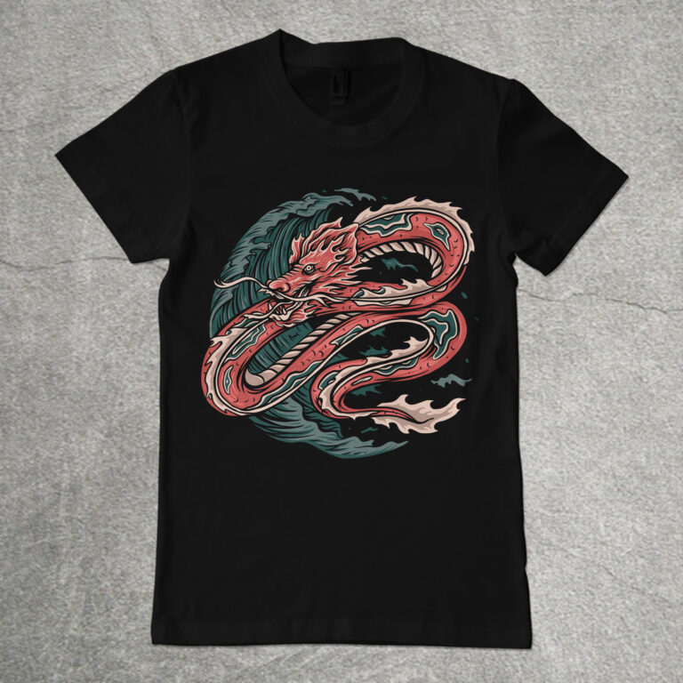 japanese snake tshirt design - Buy t-shirt designs