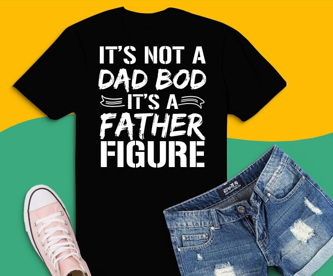 Father Figure Dad Bod Funny Meme Baseball Sleeve Shirt