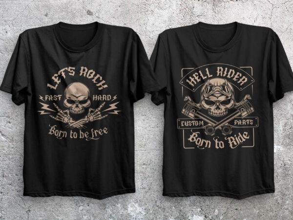 Biker t-shirt design