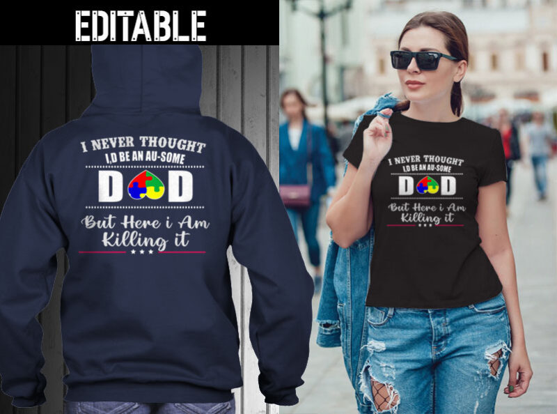 41 AUTISM, mom tshirt designs Bundle editable