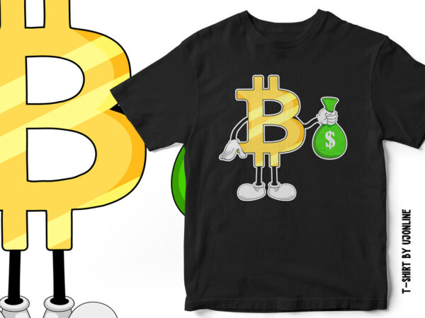 Bitcoin dollar t-shirt design – cryptocurrency t-shirt design