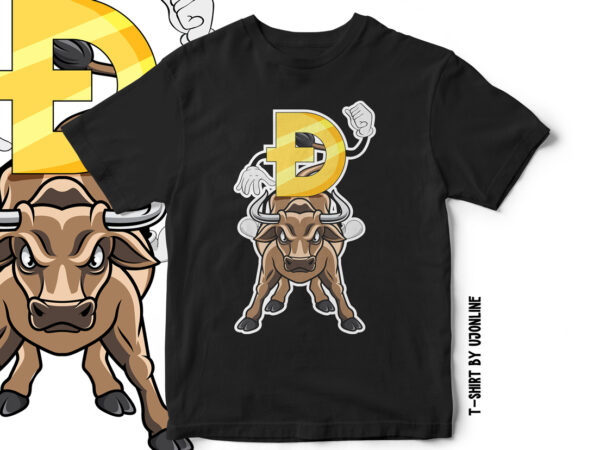 Bullish dogecoin– the rise of dogecoin – cryptocurrency t-shirt design