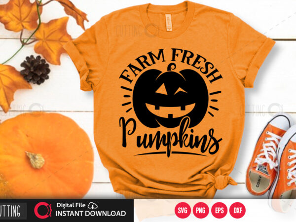 Farm fresh pumpkins svg design,cut file design