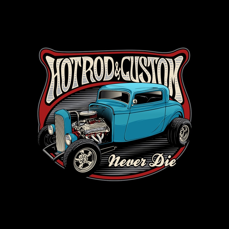 Hotrod Custom - Buy t-shirt designs