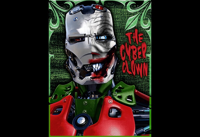 Free The cyber clown t shirt designs for sale