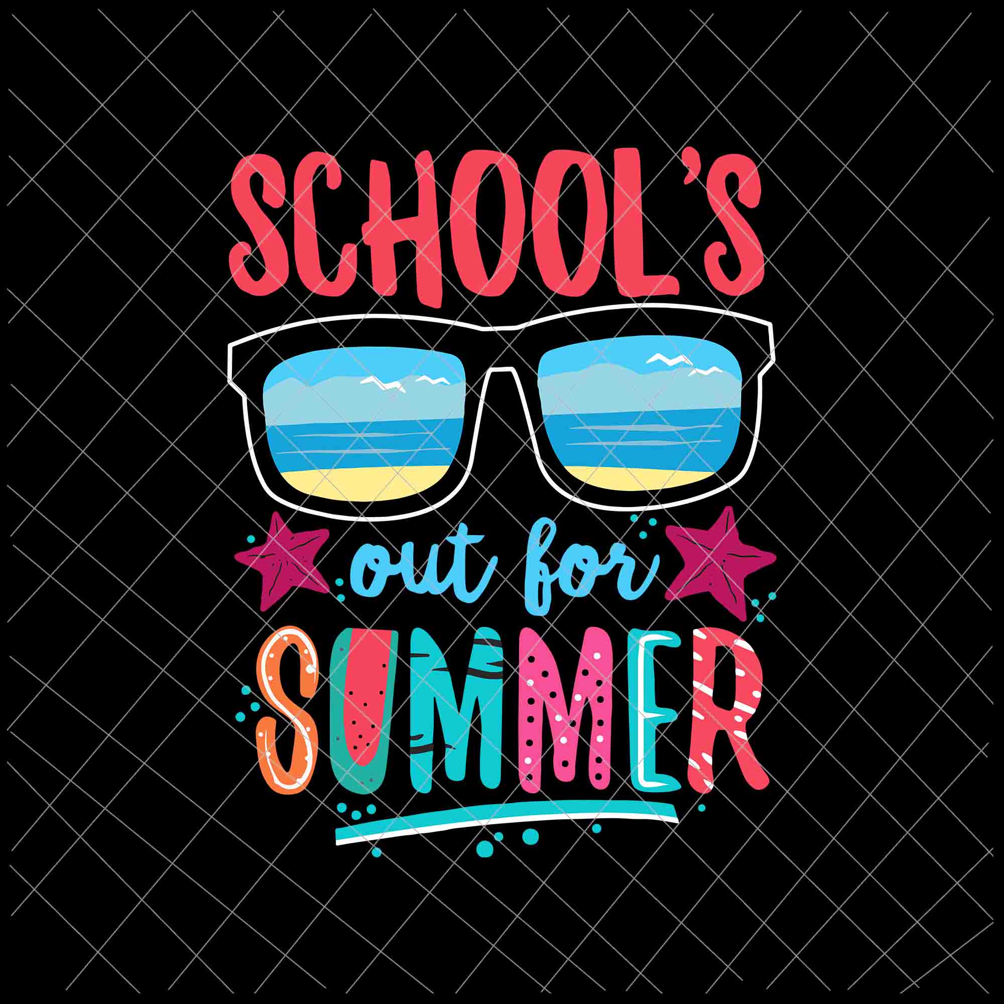 School's Out For Summer Svg, Retro Vintage Style Summer Svg, Last Day ...