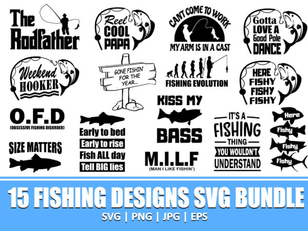 Download The Rodfather Svg Fishing Dad Fishing Quotes Fishing Designs Fishing Svg Funny Fishing Fishing Humor Fishing