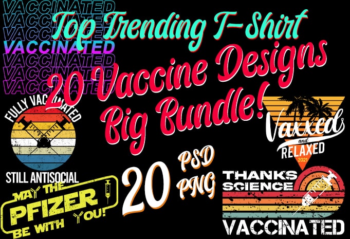 Free Vaccine / moderna / pfizer / covid top trending best selling 20 png + psd designs