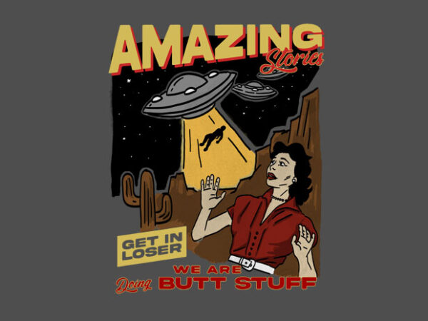 Amazing stories t shirt vector