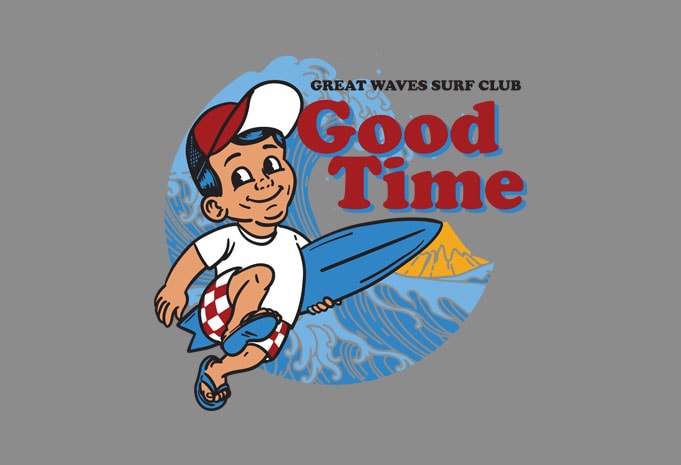 Free Good time t shirt design template