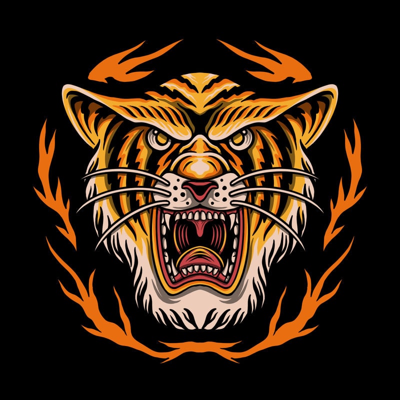 The tiger king tshirt design - Buy t-shirt designs