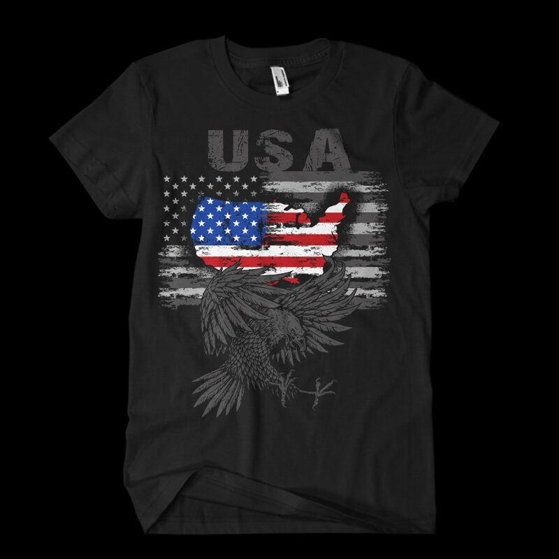 eagle usa cool flag - Buy t-shirt designs