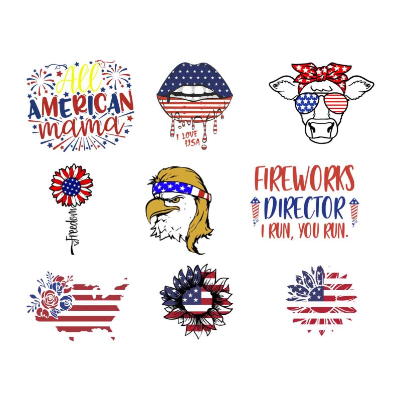 4th of July Svg Bundle, Independence Day, US Flag Svg, Patriotic Svg, America Svg, Fourth of July Bundle svg, USA Flag Svg, USA Svg