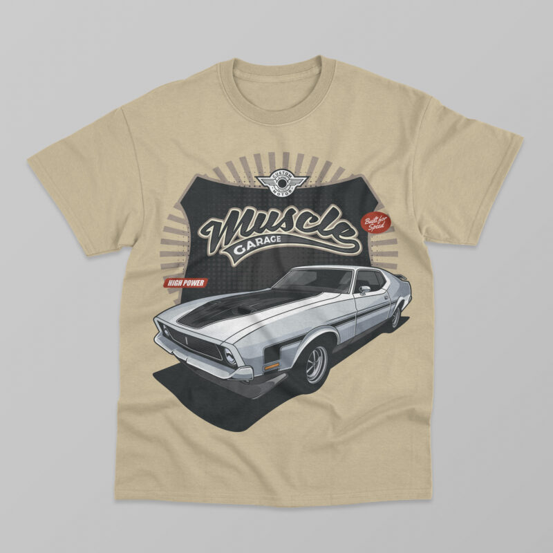 Classic car t-shirt design bundle collection vol. 5 - Buy t-shirt designs