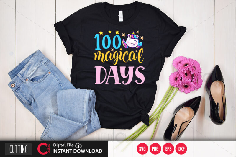 100 magical days SVG DESIGN,CUT FILE DESIGN