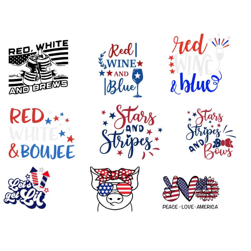 4th of July Svg Bundle, Independence Day, US Flag Svg, Patriotic Svg, America Svg, Fourth of July Bundle svg, USA Flag Svg, USA Svg