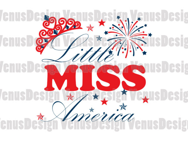 Little miss firecracker 4th of july editable design