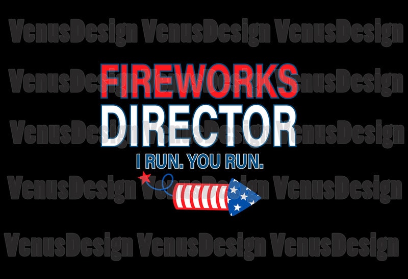 Free Fireworks director i run you run editable design