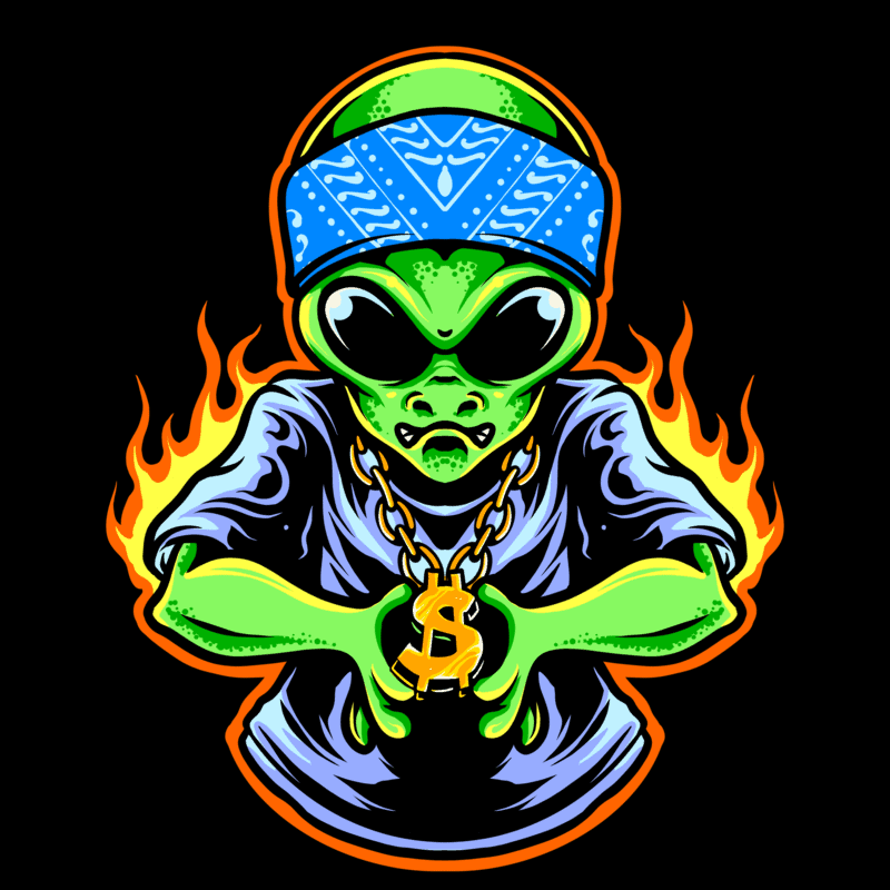 Alien hipster - Buy t-shirt designs