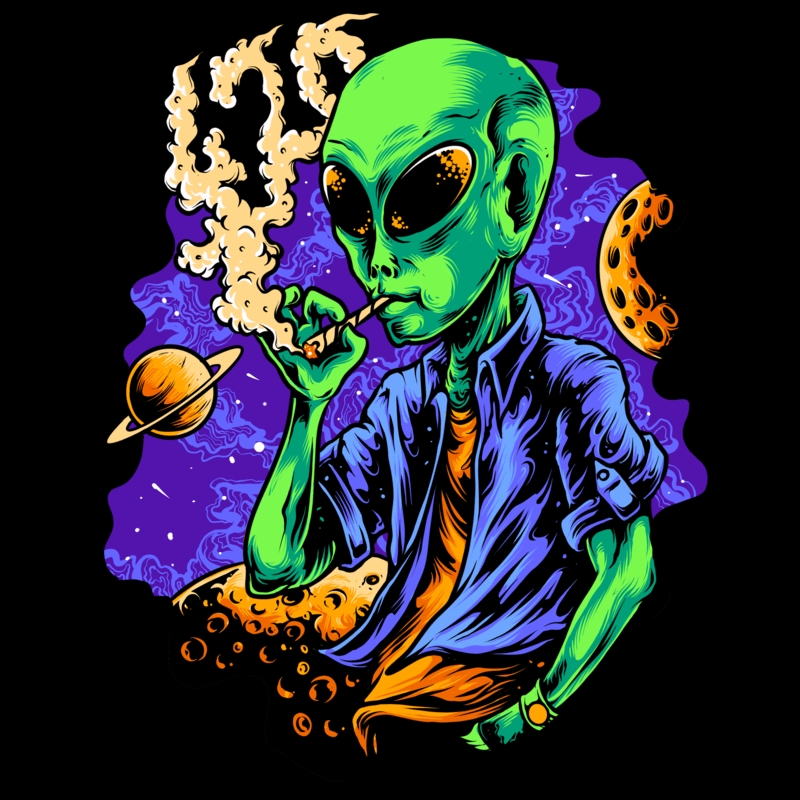 Alien smoke Buy tshirt designs