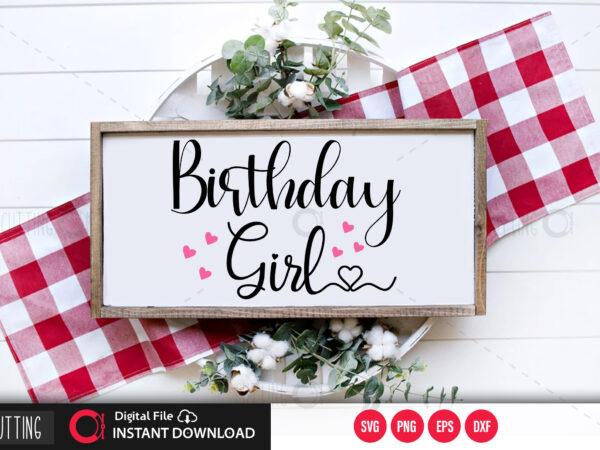 Birthday girls svg design,cut file design