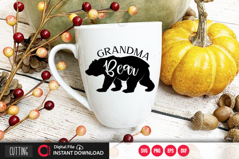 Grandma bear SVG DESIGN,CUT FILE DESIGN