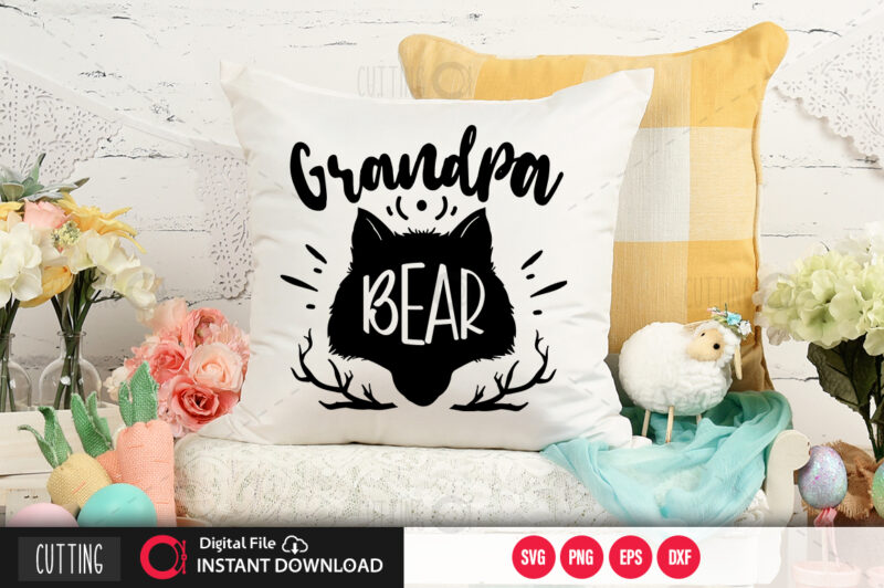 Grandpa bear SVG DESIGN,CUT FILE DESIGN