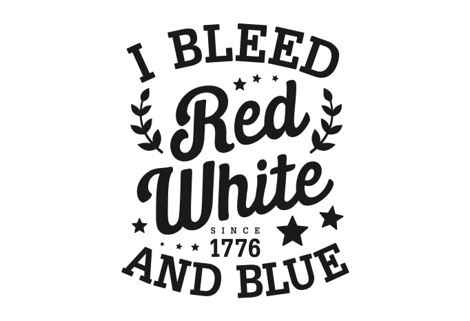 bleed red white and blue shirt