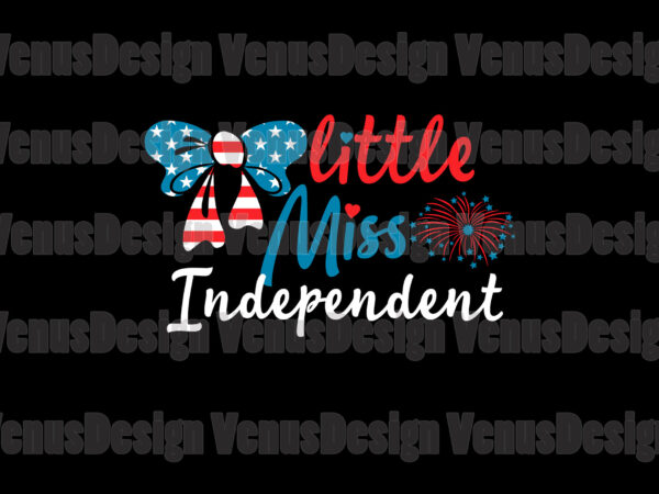 Little miss independent editable design