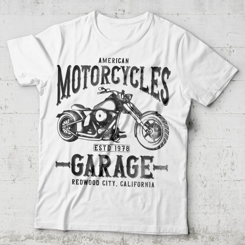 American motorcycles garage - Buy t-shirt designs