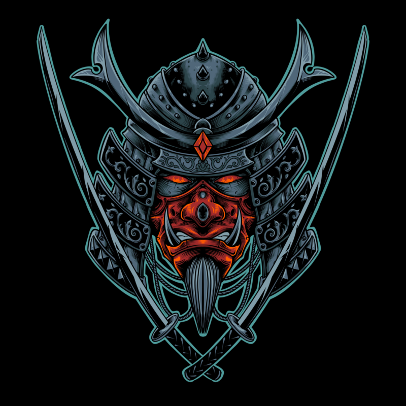 Oni mask samurai - Buy t-shirt designs