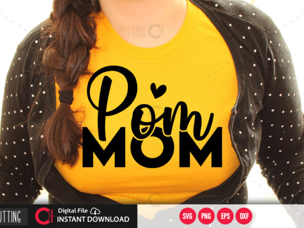 Pom mom svg design,cut file design