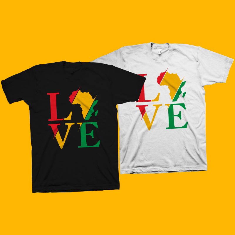 Download Love Africa Vector Illustration, Queen shirt design ...