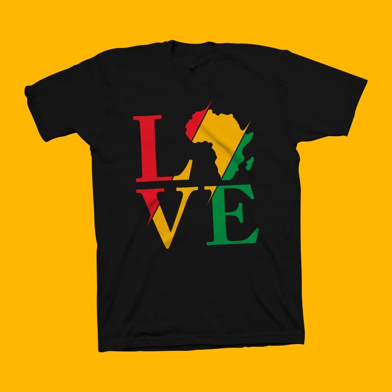 Download Love Africa Vector Illustration, Queen shirt design, Juneteenth svg, Juneteenth t shirt design ...