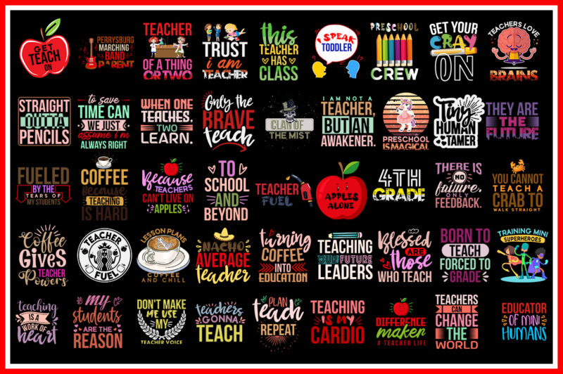 Teacher SVG bundle