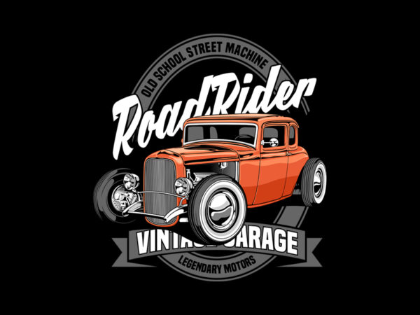 Road rider t shirt design online