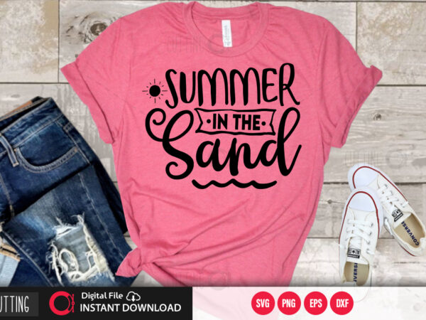 Summer in the sand svg design,cut file design