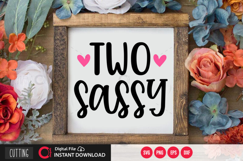 Two sassy SVG DESIGN,CUT FILE DESIGN