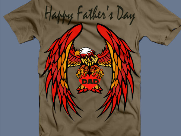Happy father’s day svg, daddy eagle svg, daddy eagle t shirt design, dad life, daddy birthday svg
