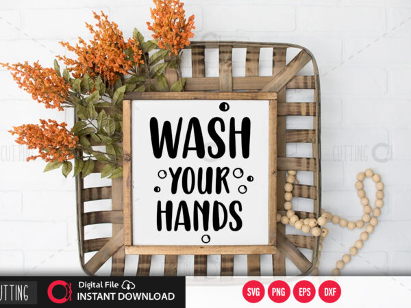 Wash your hands svg design,cut file design