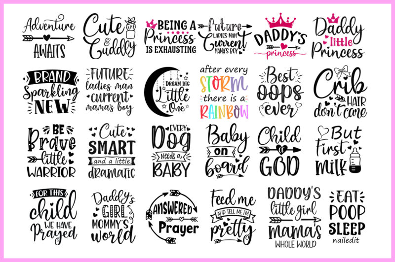 Download Baby Svg Bundle Buy T Shirt Designs