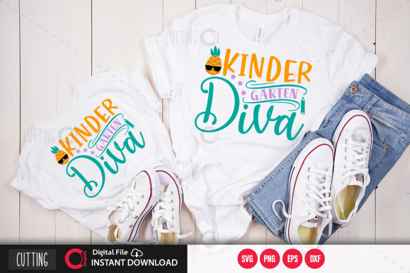 kinder garten diva SVG DESIGN,CUT FILE DESIGN