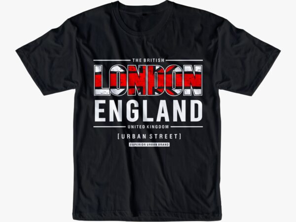 London england urban street t shirt design