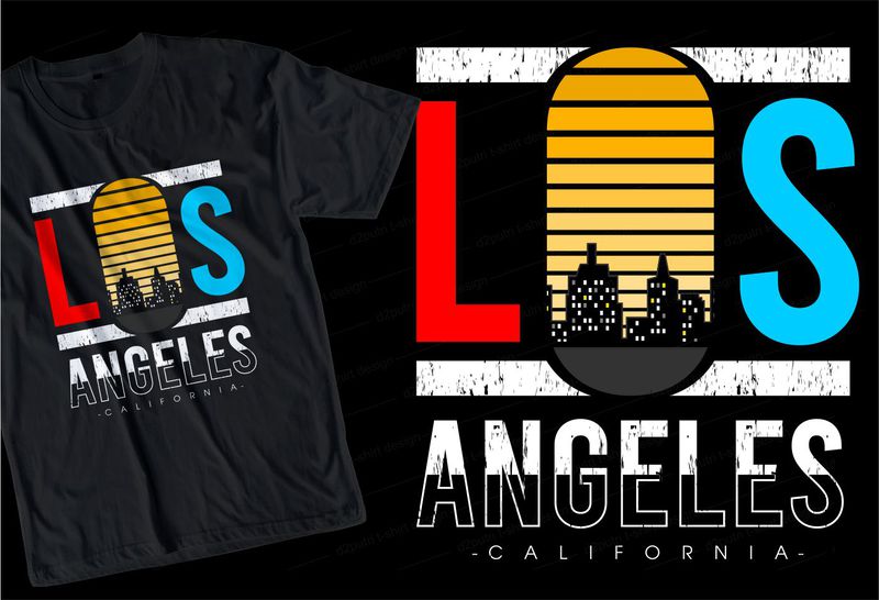 california los angeles urban style svg t shirt (1464979)