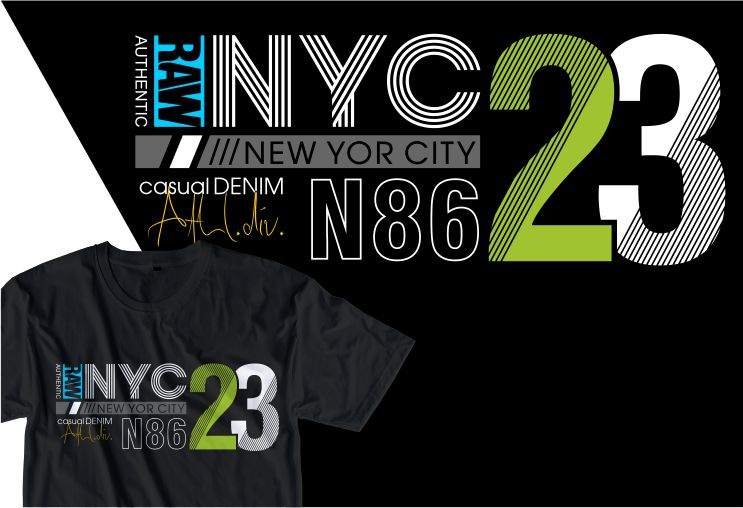 T-shirt Design NYC NEW YORK Urban City