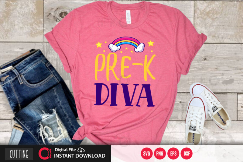 Pre k diva SVG DESIGN,CUT FILE DESIGN