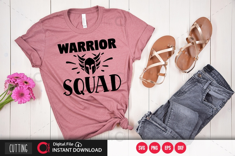 Download Warrior Squad Svg Design Cut File Design Buy T Shirt Designs