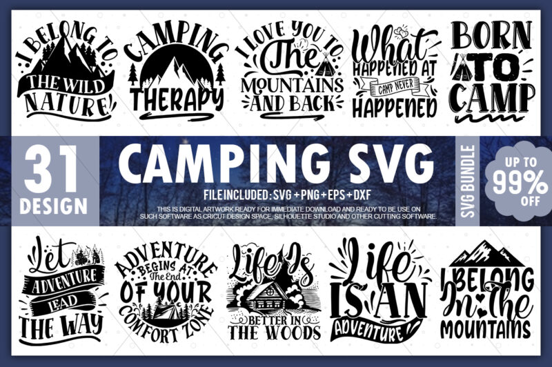 Camping SVG Bundle